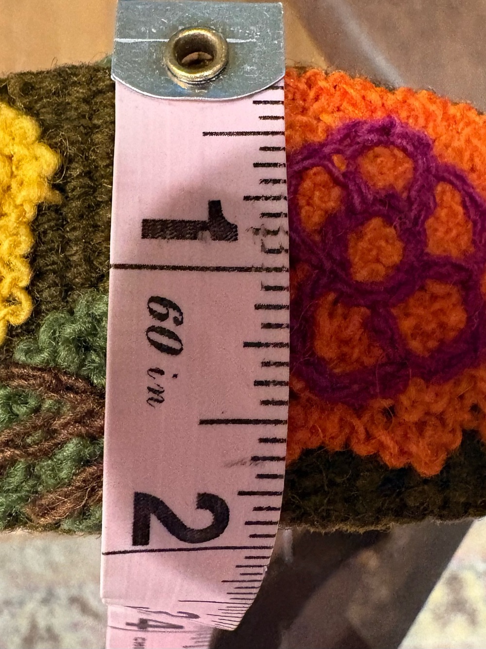 Embroidered Olive Floral Women’s Belt - Boho Multicolor - Picture 8 of 8